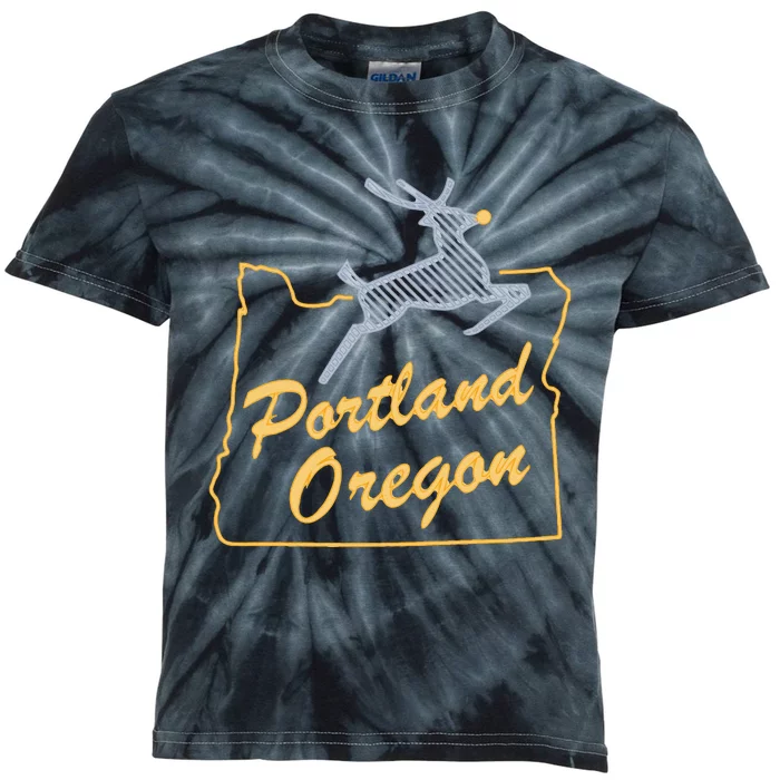 Portland Oregon Swea Kids Tie-Dye T-Shirt