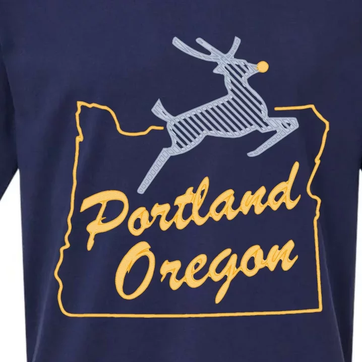 Portland Oregon Swea Sueded Cloud Jersey T-Shirt