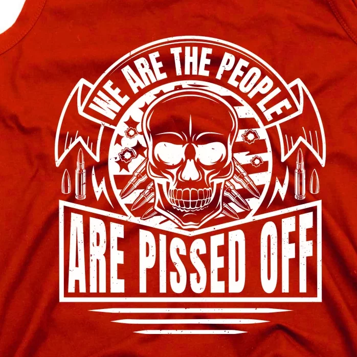 Pissed Off Skull Art Tank Top