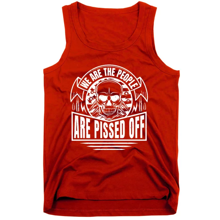 Pissed Off Skull Art Tank Top