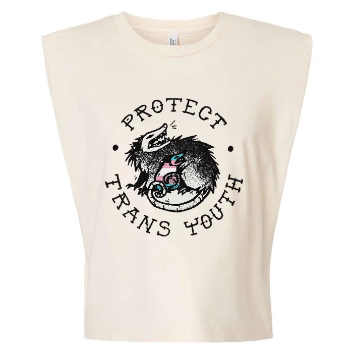 Protect Opossum Support Lgbt Pride Garment-Dyed Women's Muscle Tee