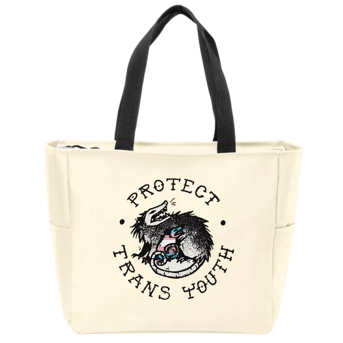 Protect Opossum Support Lgbt Pride Zip Tote Bag