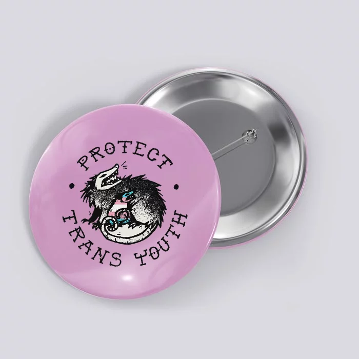 Protect Opossum Support Lgbt Pride Button