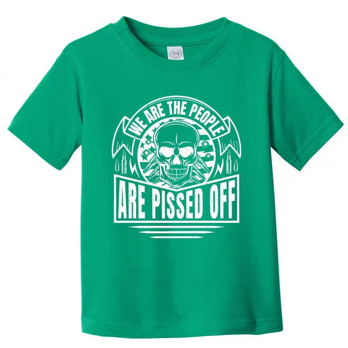 Pissed Off Skull Art Toddler T-Shirt