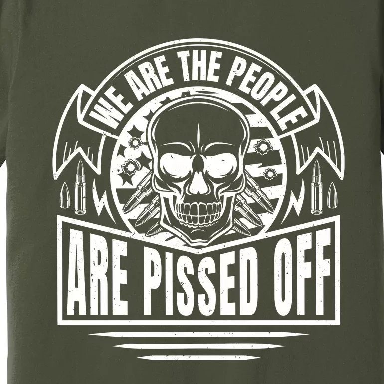 Pissed Off Skull Art Premium T-Shirt