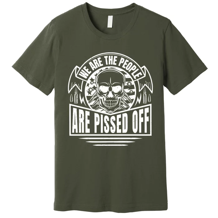 Pissed Off Skull Art Premium T-Shirt