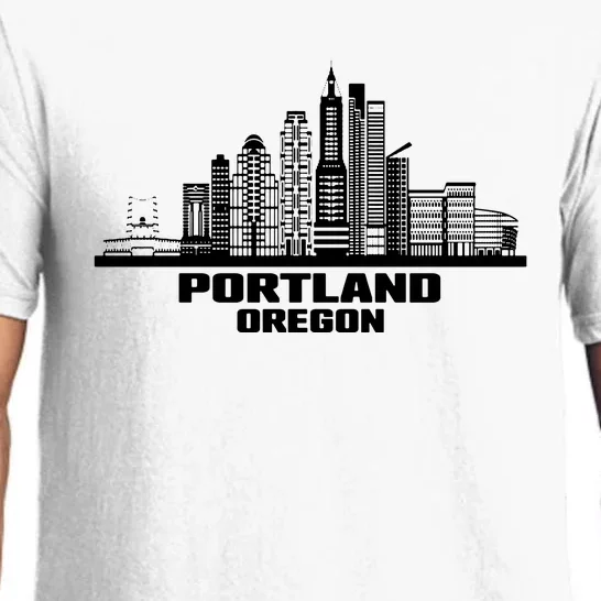 Portland Oregon State Skyline Pajama Set