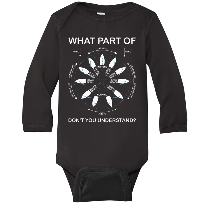 Points Of Sail Manoeuvre Sailing Ship Sailor Baby Long Sleeve Bodysuit