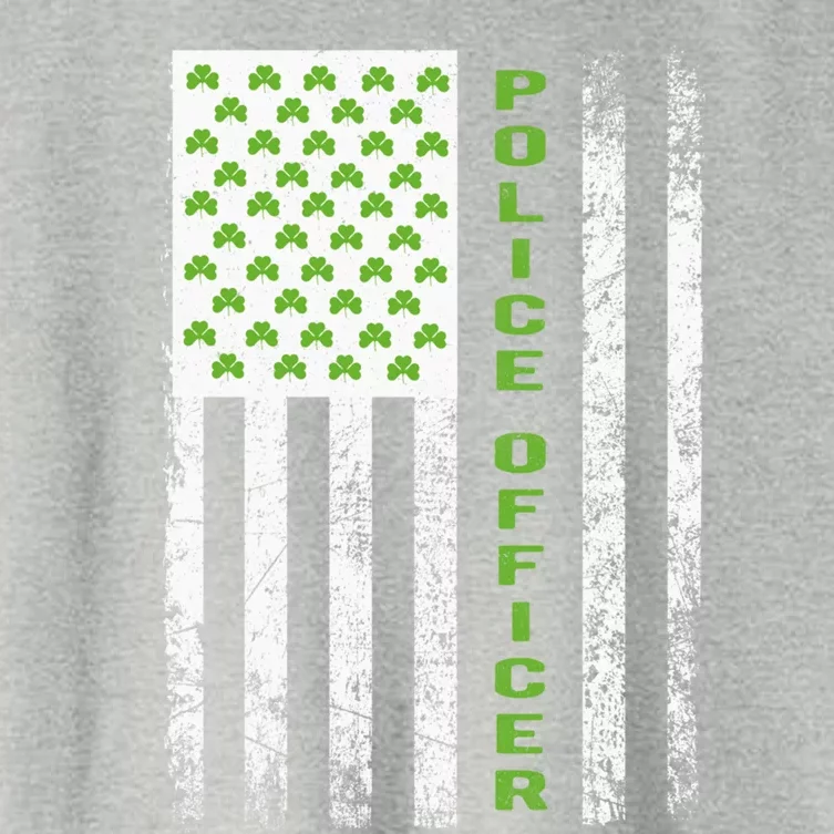 Police Officer St Patricks Day Flag Gift Police Officer Funny Gift Women's Crop Top Tee