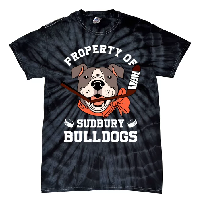 Property Of Sudbury Bulldog Funny Tie-Dye T-Shirt