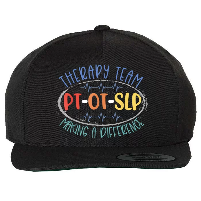 Pt Ot Slp Therapy Team Making A Difference Rehab Week Month Wool Snapback Cap