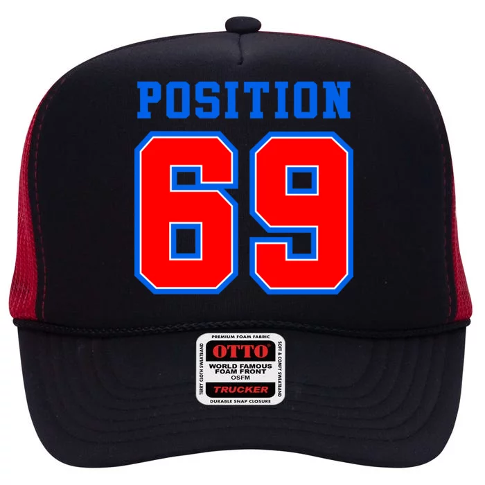 Position 69 High Crown Mesh Trucker Hat