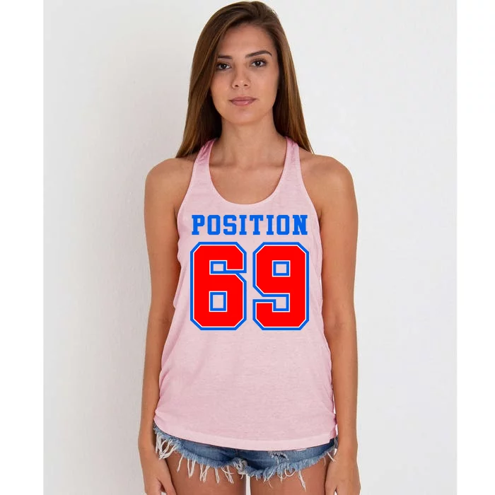 Position 69 Women's Knotted Racerback Tank