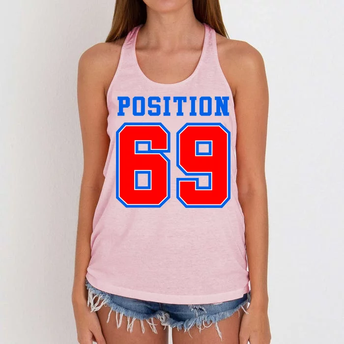 Position 69 Women's Knotted Racerback Tank