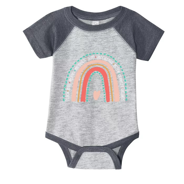 Positive Teacher Inspire Rainbow Infant Baby Jersey Bodysuit