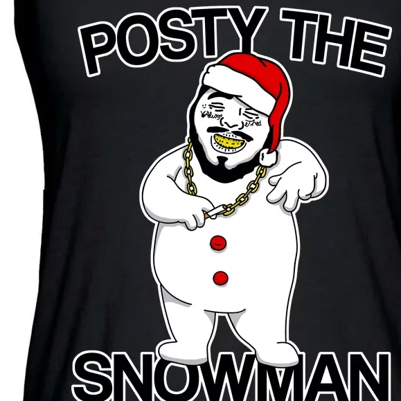 Posty The Snowman Ladies Essential Flowy Tank