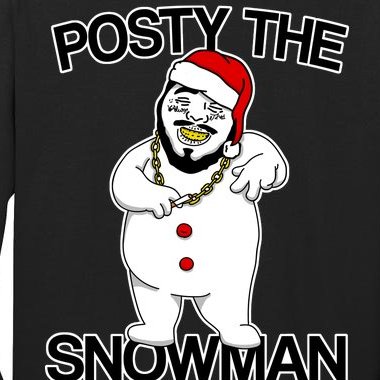 Posty The Snowman Tall Long Sleeve T-Shirt