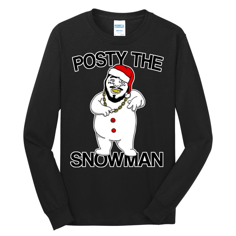 Posty The Snowman Tall Long Sleeve T-Shirt