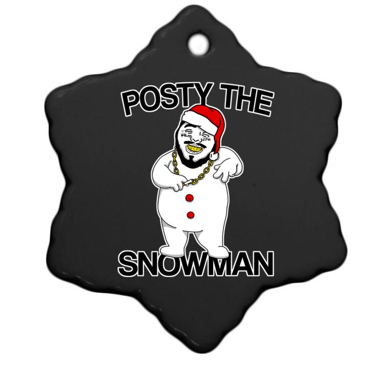 Posty The Snowman Christmas Ornament