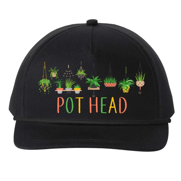 Pot Head For Plant lovers Snapback Five-Panel Rope Hat