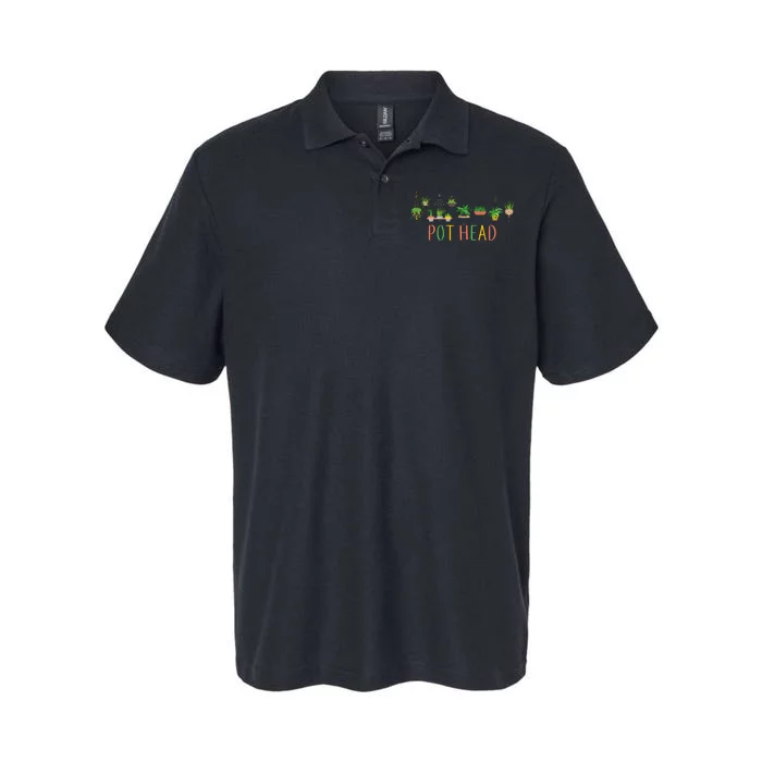 Pot Head For Plant lovers Softstyle Adult Sport Polo