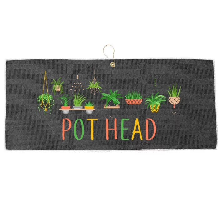 Pot Head For Plant lovers Large Microfiber Waffle Golf Towel