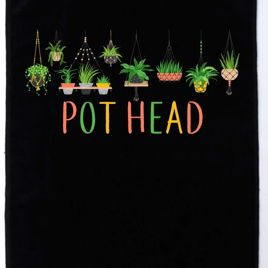 Pot Head For Plant lovers Platinum Collection Golf Towel