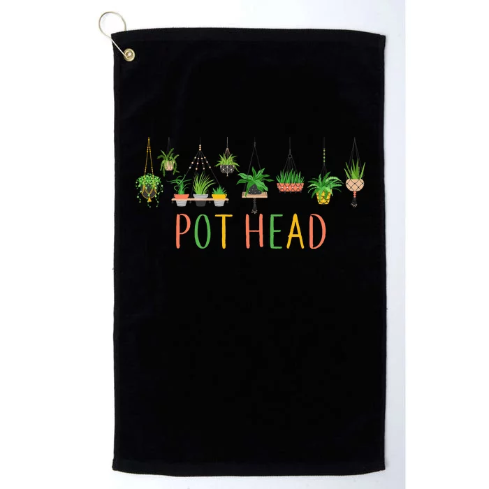 Pot Head For Plant lovers Platinum Collection Golf Towel