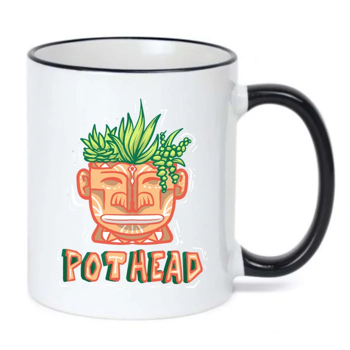 Pot Head Funny Black Color Changing Mug