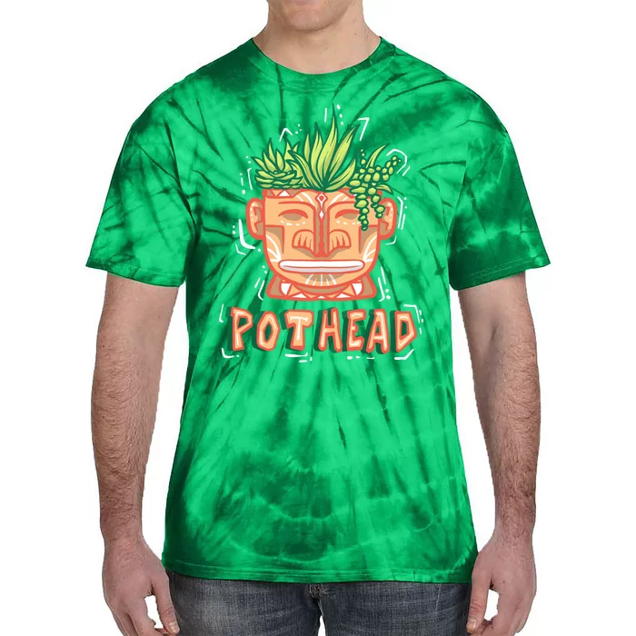 Pot Head Funny Tie-Dye T-Shirt