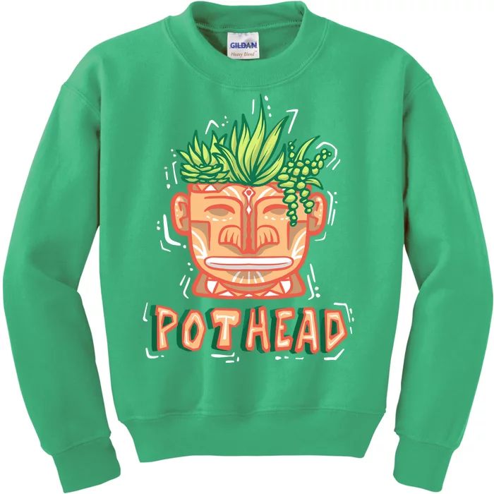 Pot Head Funny Kids Sweatshirt