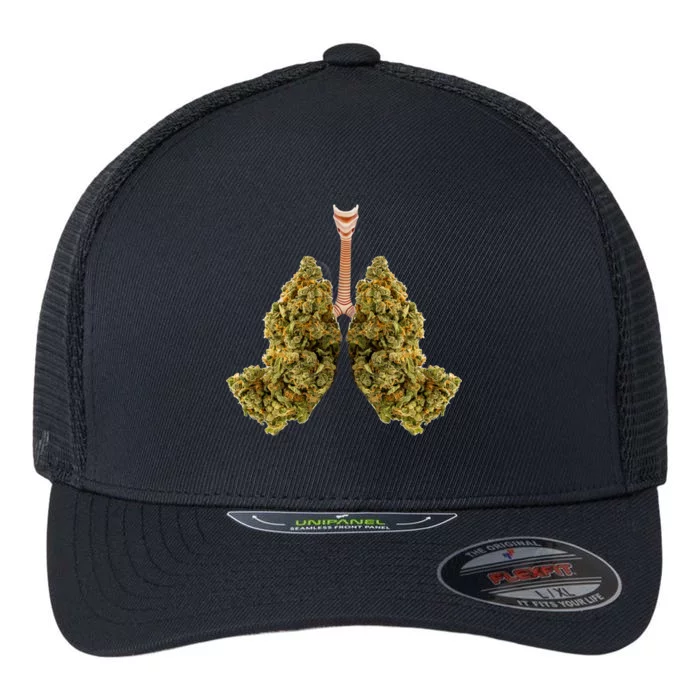 Pot Lungs Flexfit Unipanel Trucker Cap