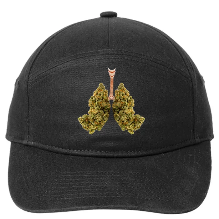 Pot Lungs 7-Panel Snapback Hat