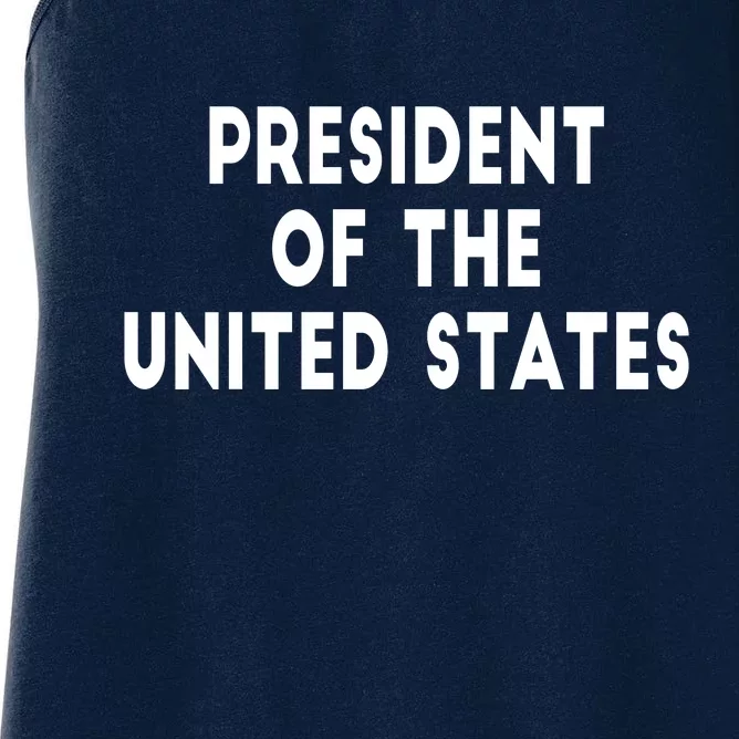 President Of The United States Women's Racerback Tank