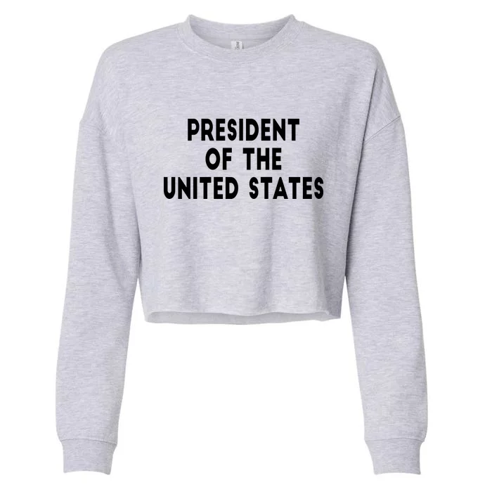 President Of The United States Cropped Pullover Crew