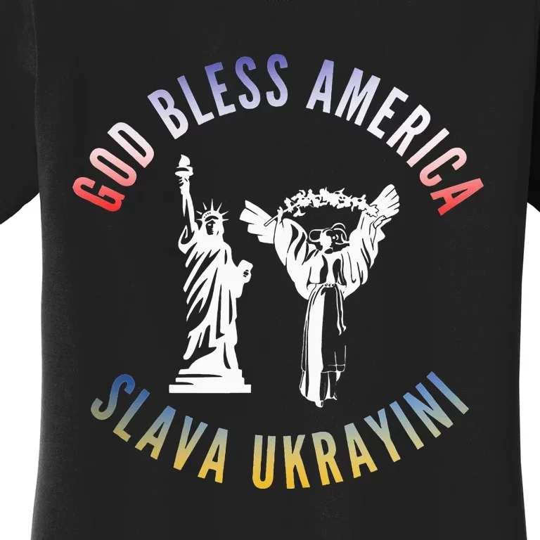 Pride of Two Nations The Bond Between Ukraine and America Women's T-Shirt