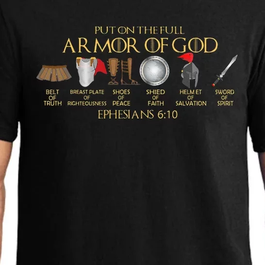 Put On The Full Armor Of God Shield Ephesians 611 Christian Pajama Set