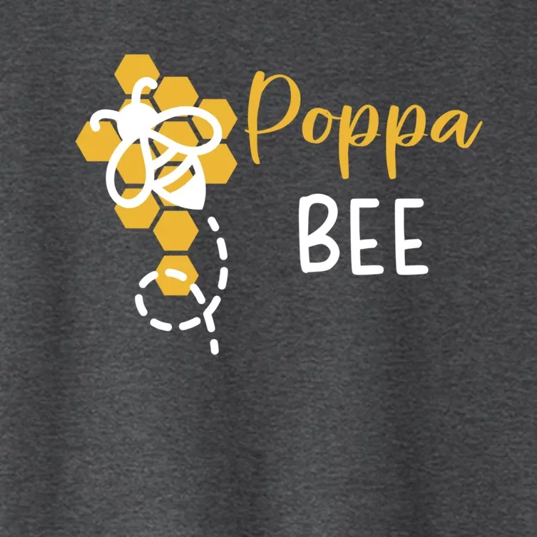 Poppa Of The Bee 1st Birthday Outfit First Bee Day Family Cool Gift Women's Crop Top Tee