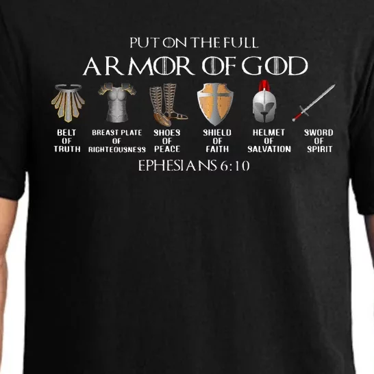 Put On The Full Armor Of God Belt Of Truth Breast Plate Of Pajama Set