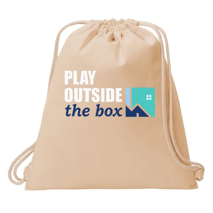 Play Outside The Box Drawstring Bag