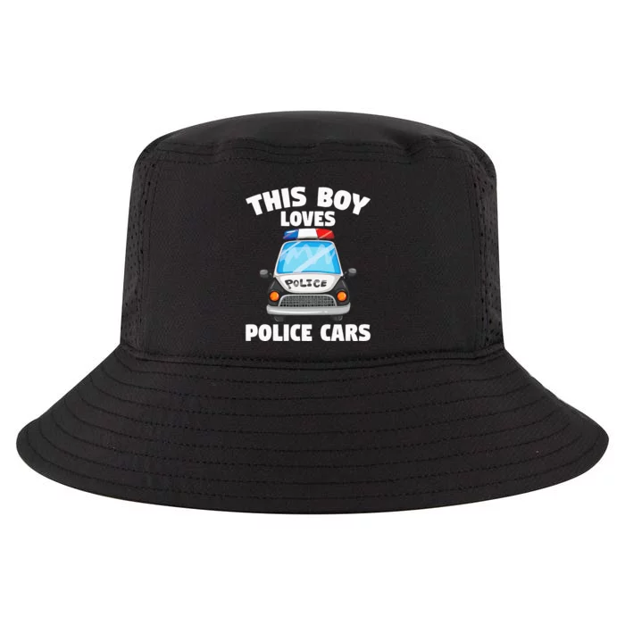 Police Officer This Boy Loves Police Cars Cool Comfort Performance Bucket Hat