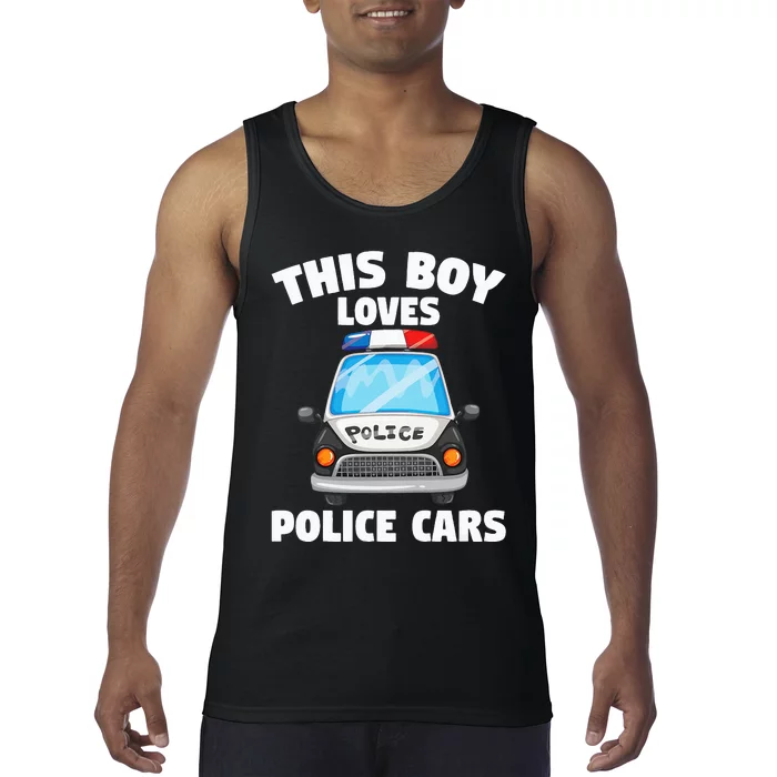 Police Officer This Boy Loves Police Cars Tank Top