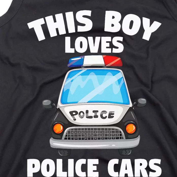 Police Officer This Boy Loves Police Cars Tank Top