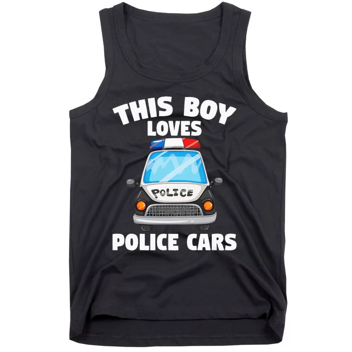 Police Officer This Boy Loves Police Cars Tank Top