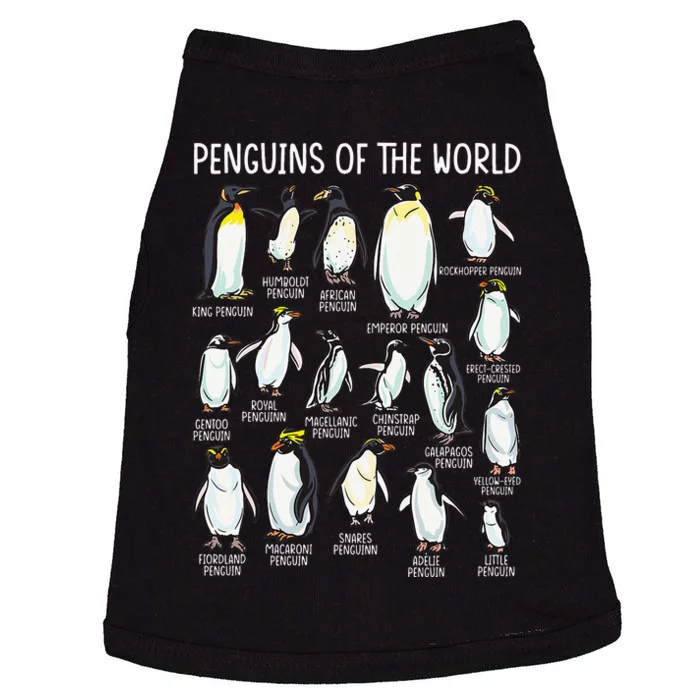 Penguins Of The World Zookeeper Sea Animal Penguin Lovers Doggie Tank