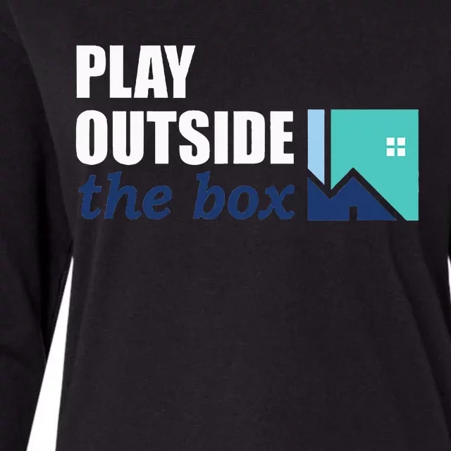 Play Outside The Box Womens Cotton Relaxed Long Sleeve T-Shirt