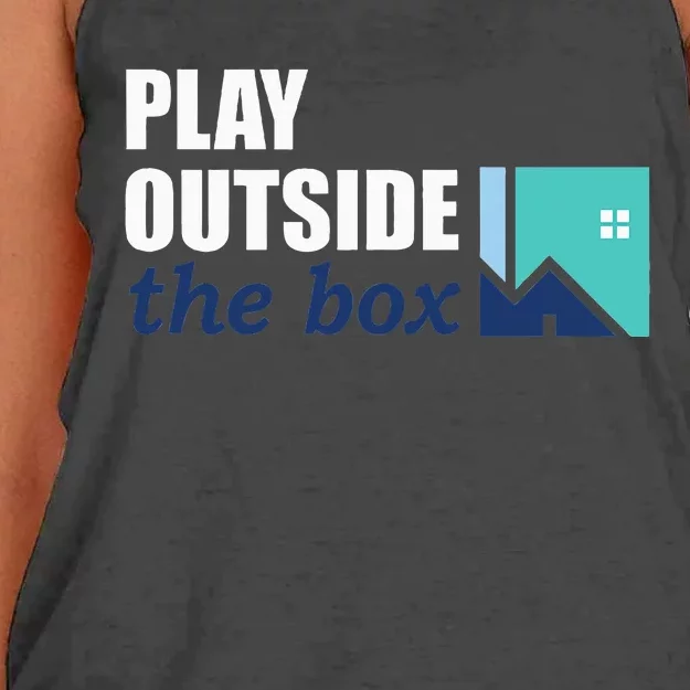 Play Outside The Box Women's Knotted Racerback Tank