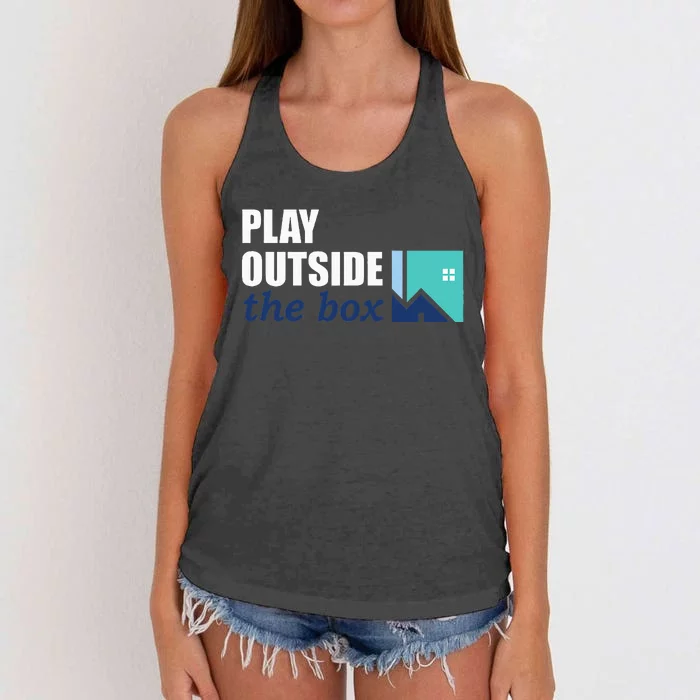 Play Outside The Box Women's Knotted Racerback Tank