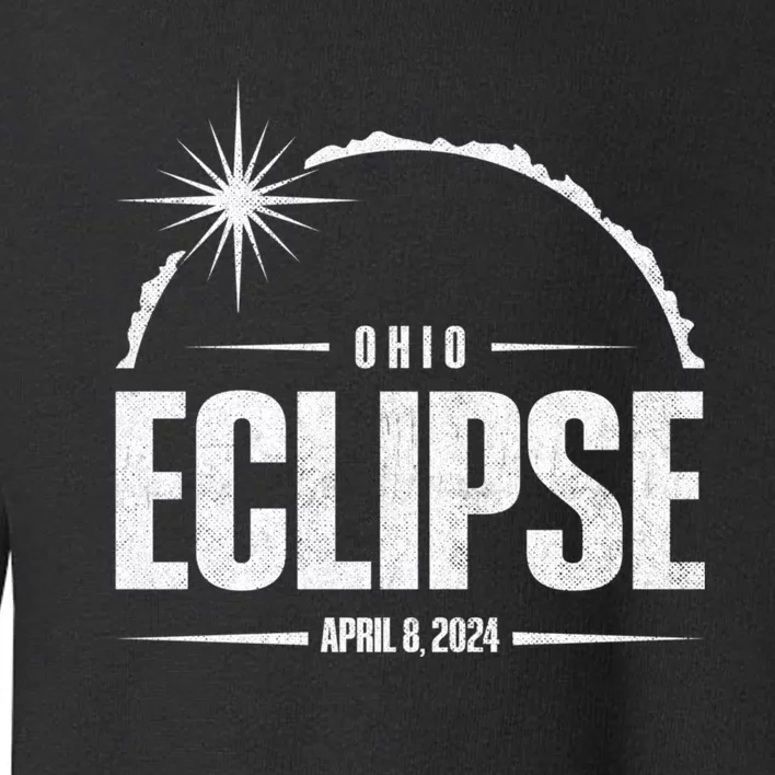 Path Of Totality Ohio 2024 April 8 2024 Eclipse Toddler Sweatshirt