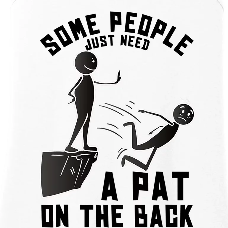 Pat On The Back Funny Adult Sarcastic Design Ladies Essential Tank